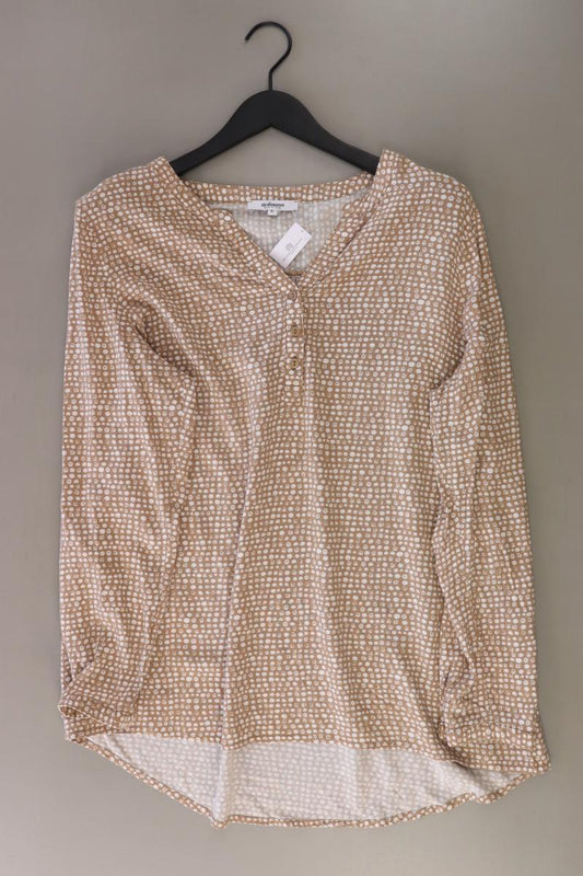 Steilmann Langarmbluse Gr. 46 gepunktet braun