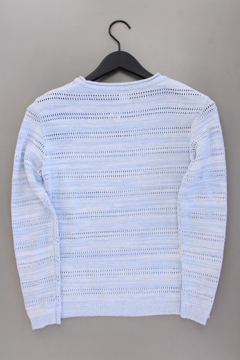 Laura Kent Feinstrickpullover Gr. 38 blau aus Baumwolle