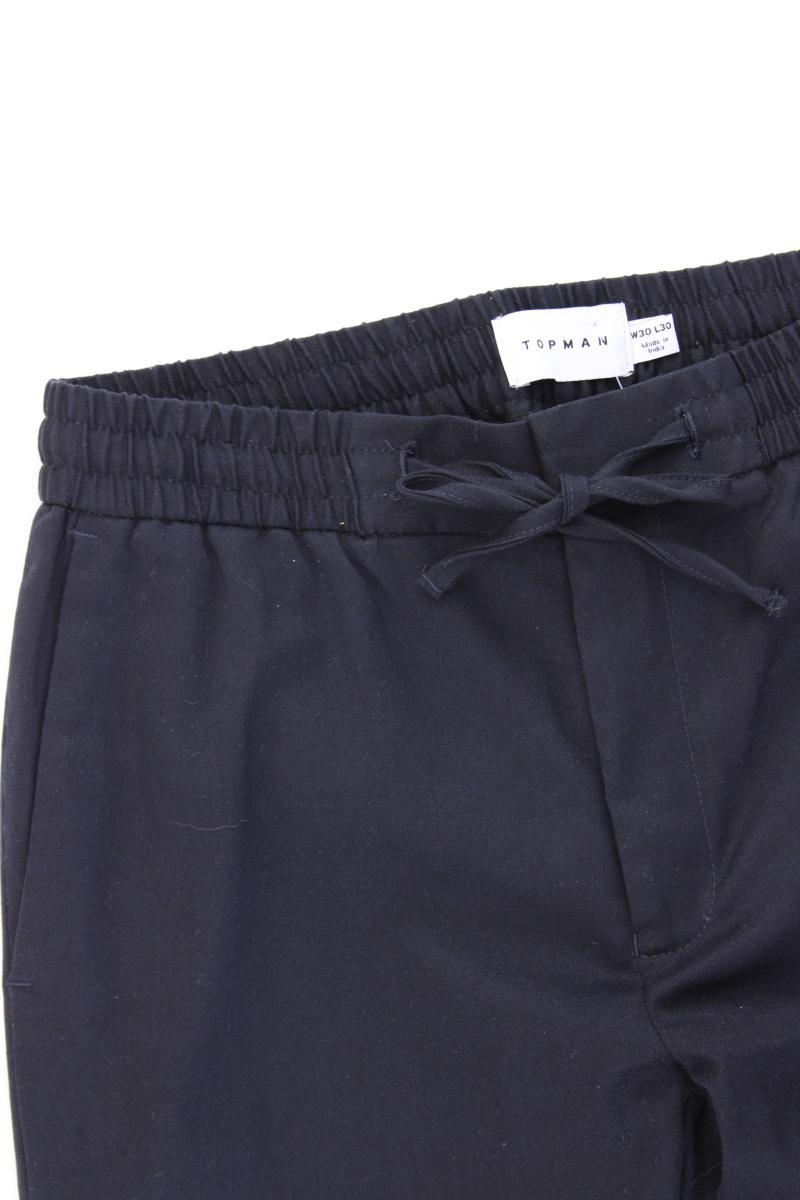 Topman 7/8 Hose für Herren Gr. W30/L30 blau aus Polyester