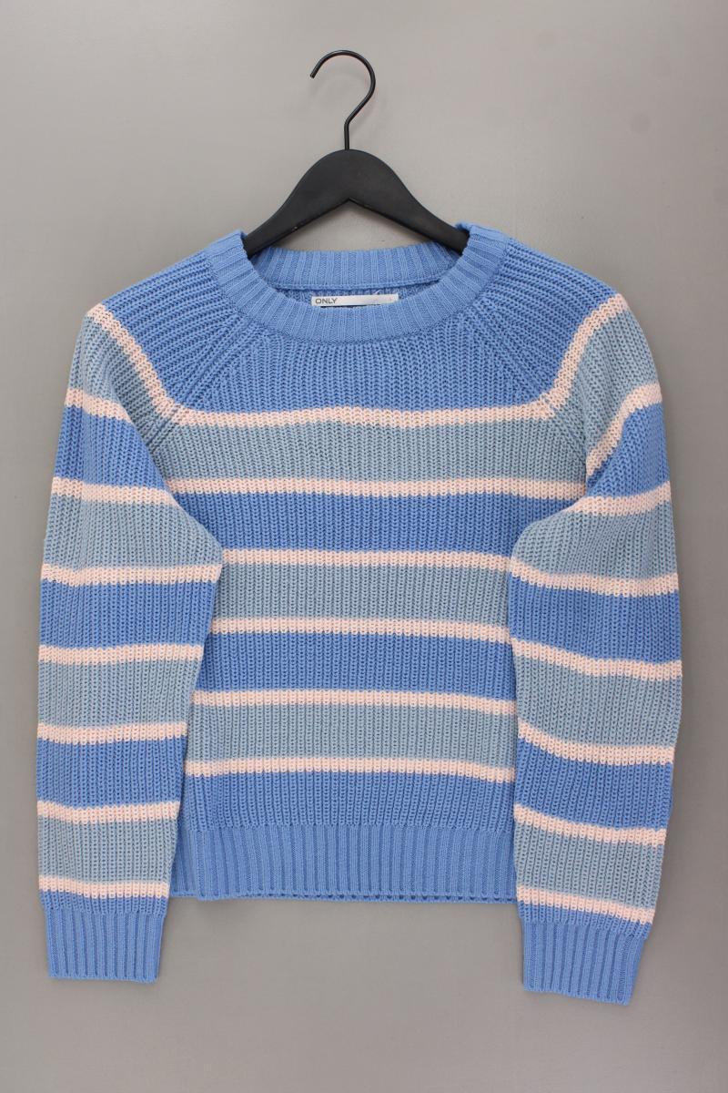 Only Strickpullover Gr. L gestreift neuwertig blau