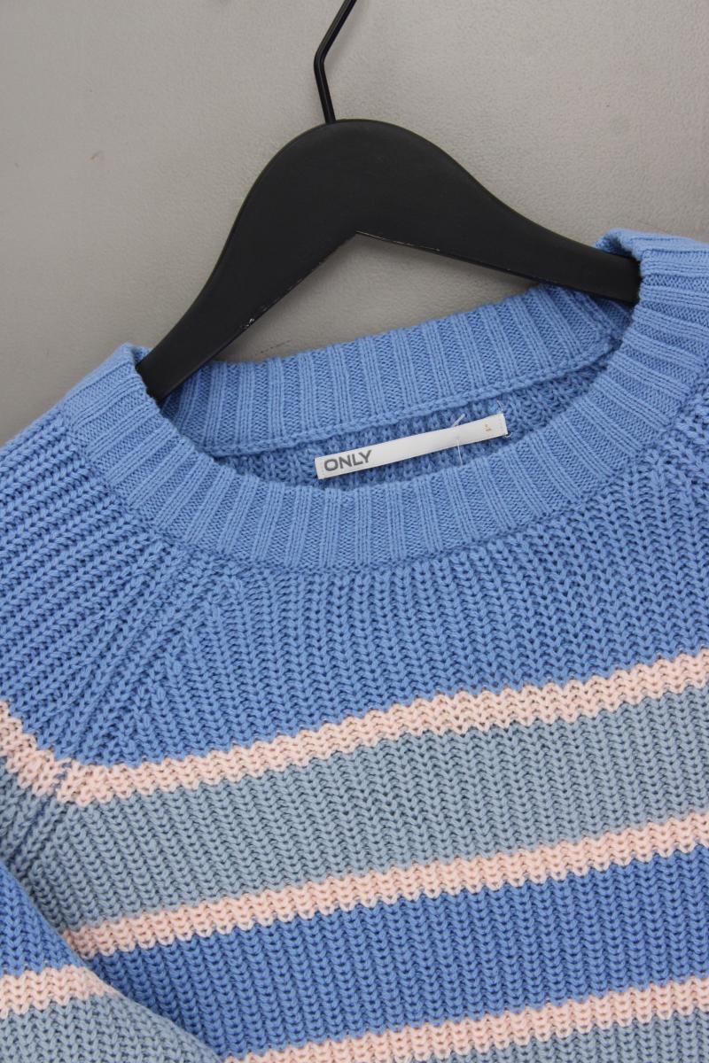 Only Strickpullover Gr. L gestreift neuwertig blau