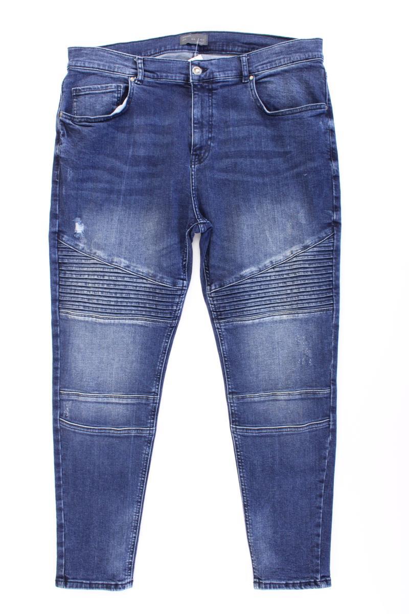 Zara Skinny Jeans für Herren Gr. US 46 (XXL) blau aus Baumwolle