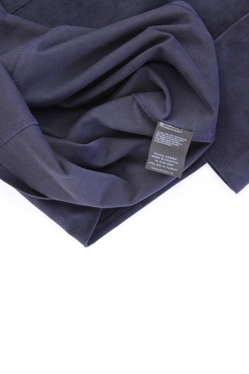 Vanilia Kleid in Wildlederoptik Gr. 38 3/4 Ärmel blau aus Polyester