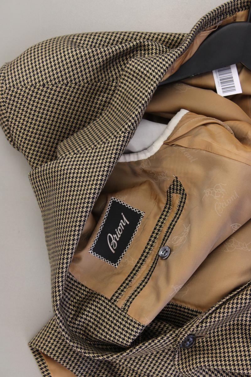 Brioni Longsakko für Herren Gr. Kurzgröße 28 hahnentritt braun aus Seide