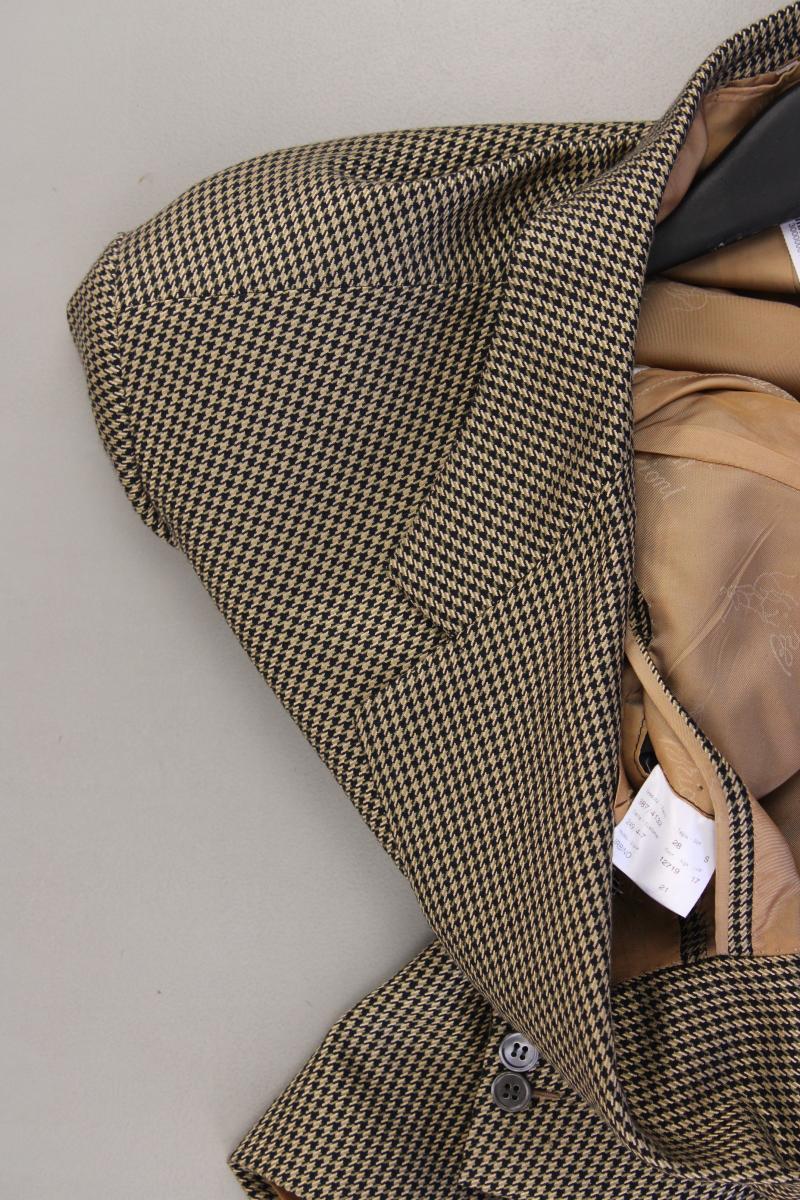 Brioni Longsakko für Herren Gr. Kurzgröße 28 hahnentritt braun aus Seide