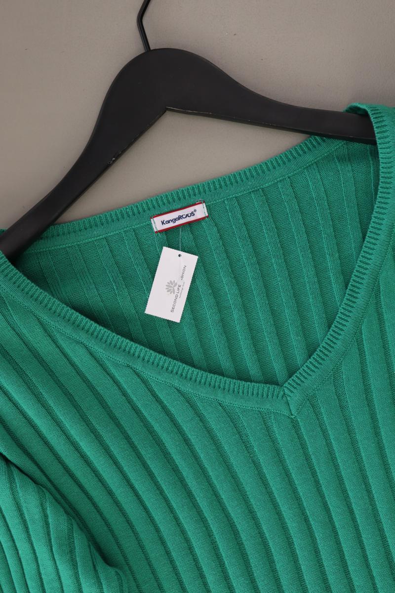 Kangaroos Feinstrickpullover Gr. 40/42 grün aus Baumwolle