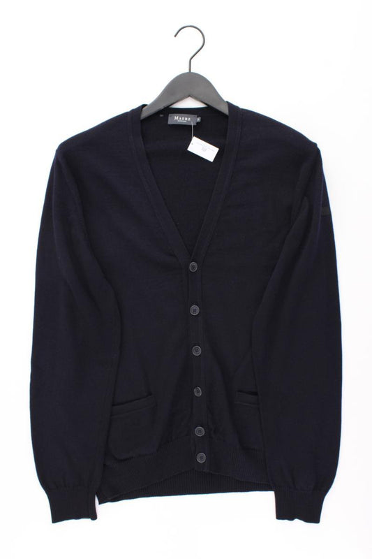 MAERZ München Strickjacke für Herren Gr. 52 Langarm blau aus Wolle