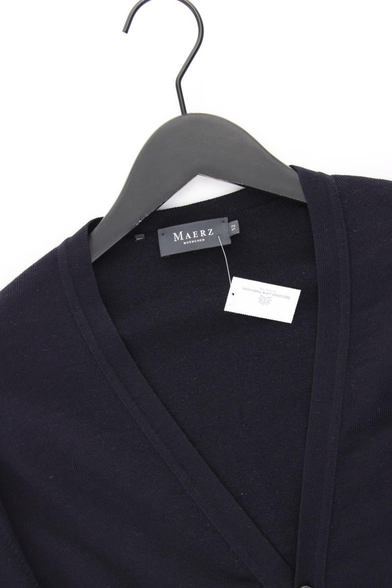 MAERZ München Strickjacke für Herren Gr. 52 Langarm blau aus Wolle
