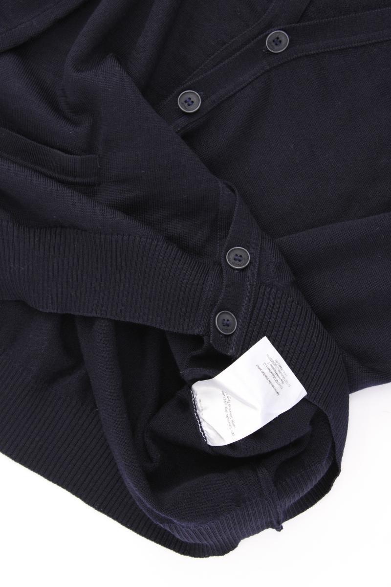 MAERZ München Strickjacke für Herren Gr. 52 Langarm blau aus Wolle