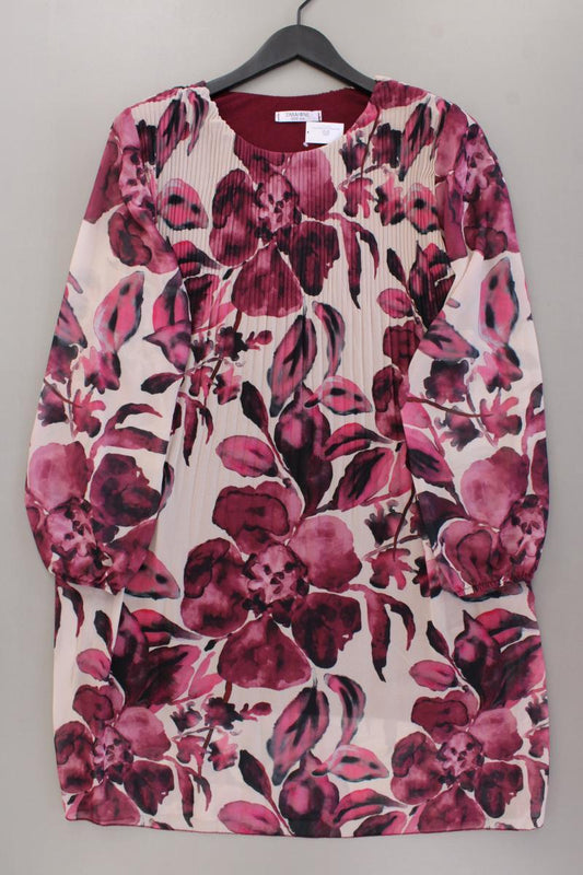 Zabaione Chiffonkleid Gr. XXL mit Blumenmuster Langarm lila