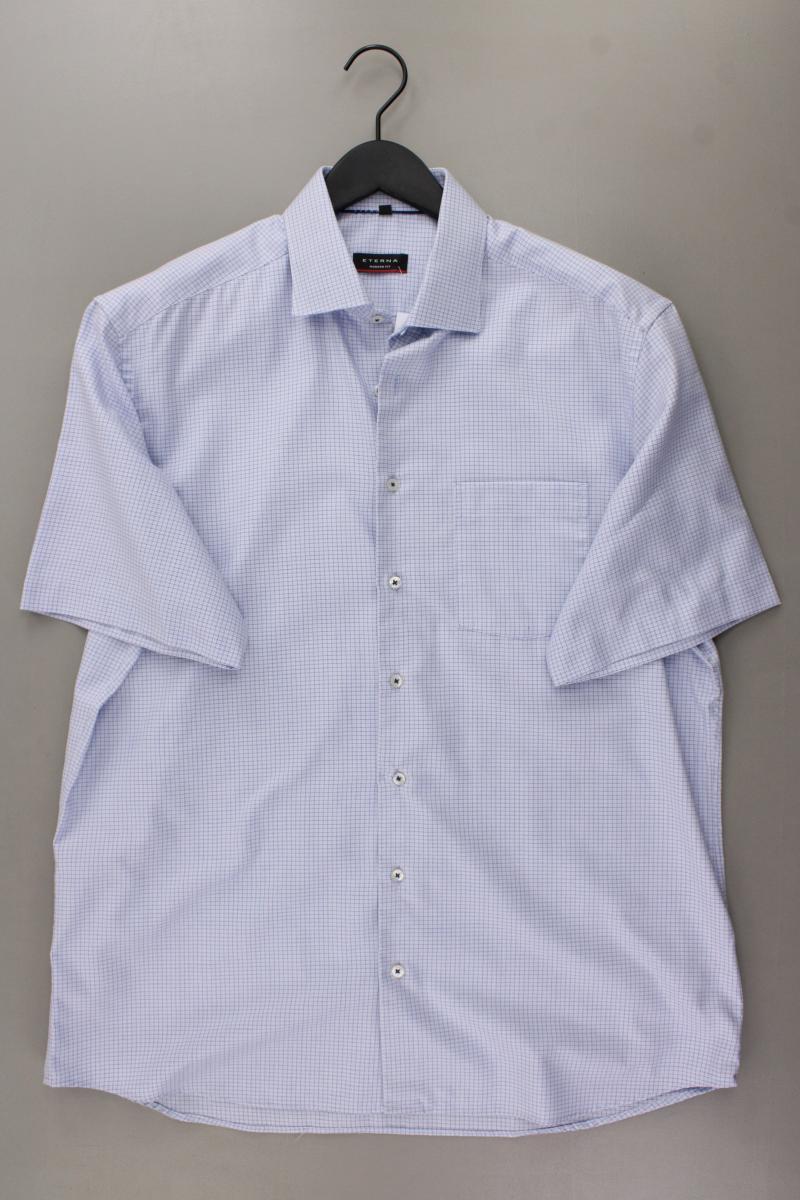 Eterna Kurzarmhemd für Herren Gr. Hemdgröße 43 neuwertig blau aus Baumwolle