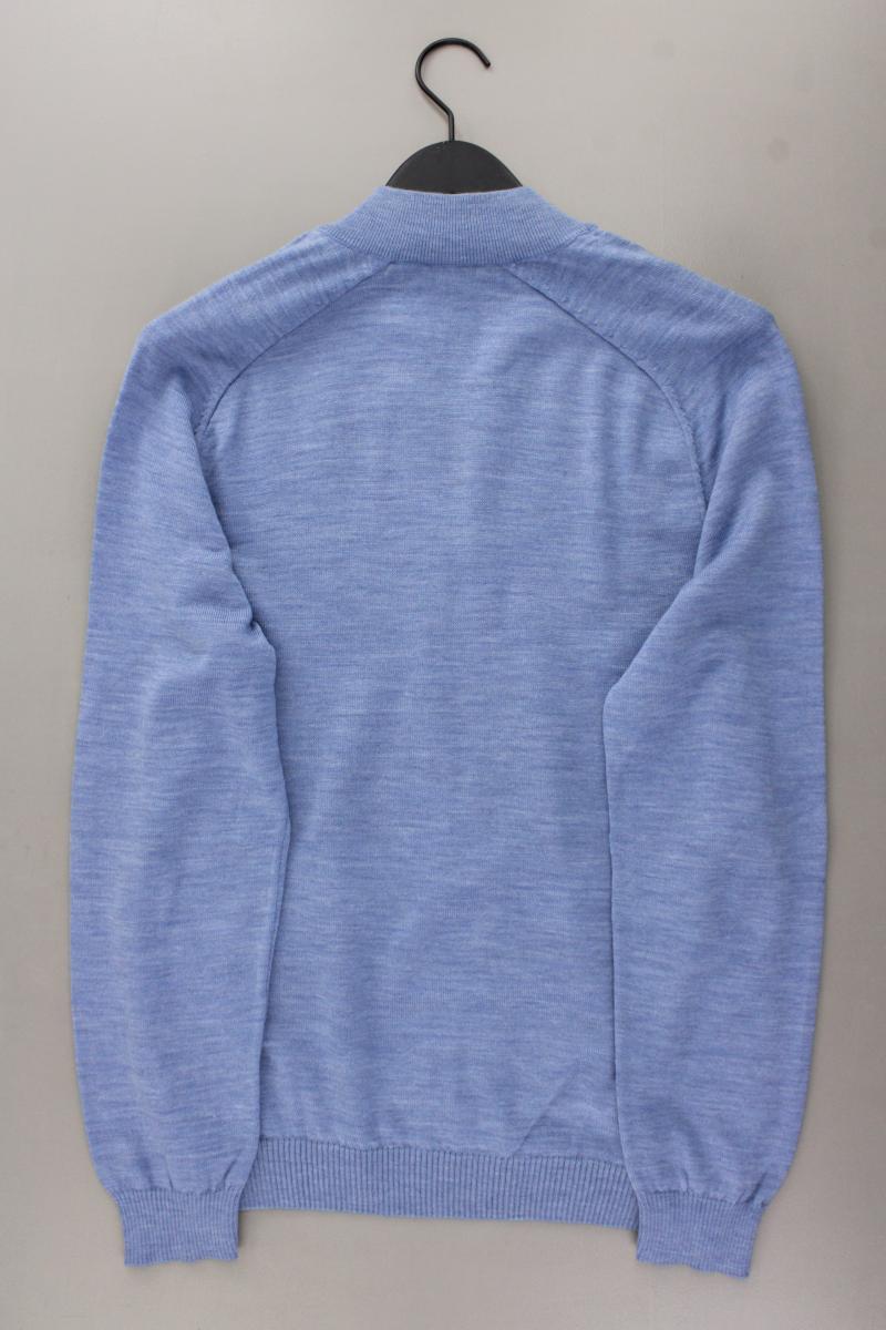 MAERZ München Strickjacke für Herren Gr. 52 neuwertig Langarm blau aus Wolle