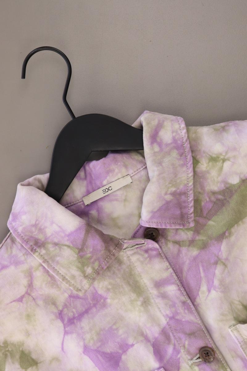 edc by Esprit Lange Jacke Gr. L mit Batikmuster mehrfarbig aus Baumwolle