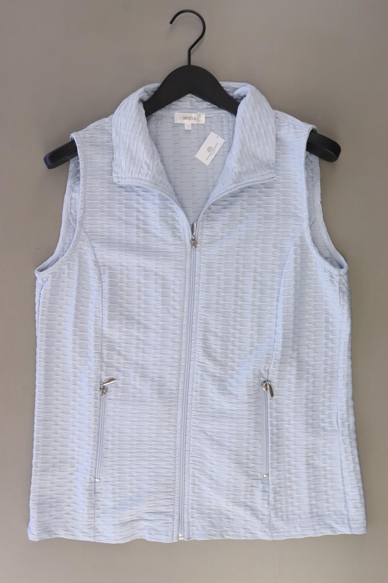 Mona Regular Weste Gr. 42 blau aus Polyester