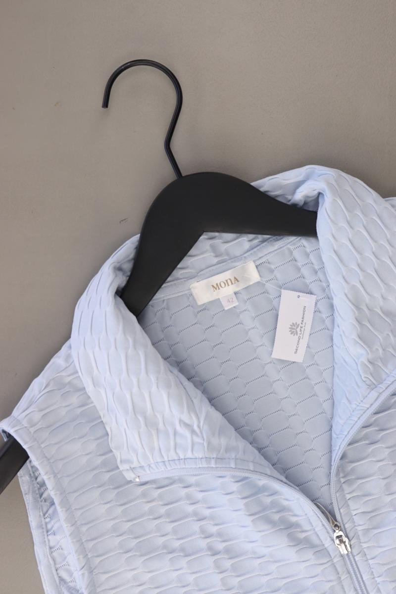 Mona Regular Weste Gr. 42 blau aus Polyester