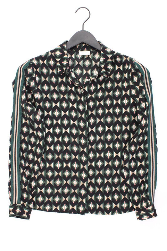 Vila Langarmbluse Gr. 34 geometrisches Muster olivgrün