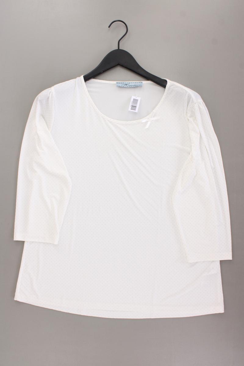 Himmelblau Classic Shirt Gr. 46 neuwertig 3/4 Ärmel creme aus Polyester