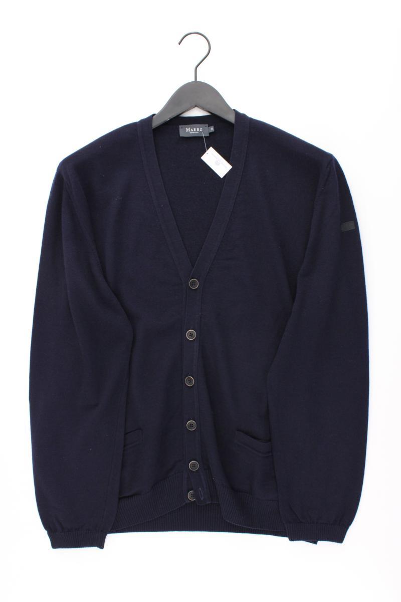 MAERZ München Strickjacke für Herren Gr. 56 Langarm blau