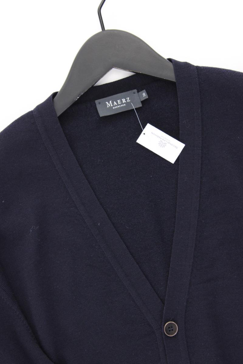 MAERZ München Strickjacke für Herren Gr. 56 Langarm blau