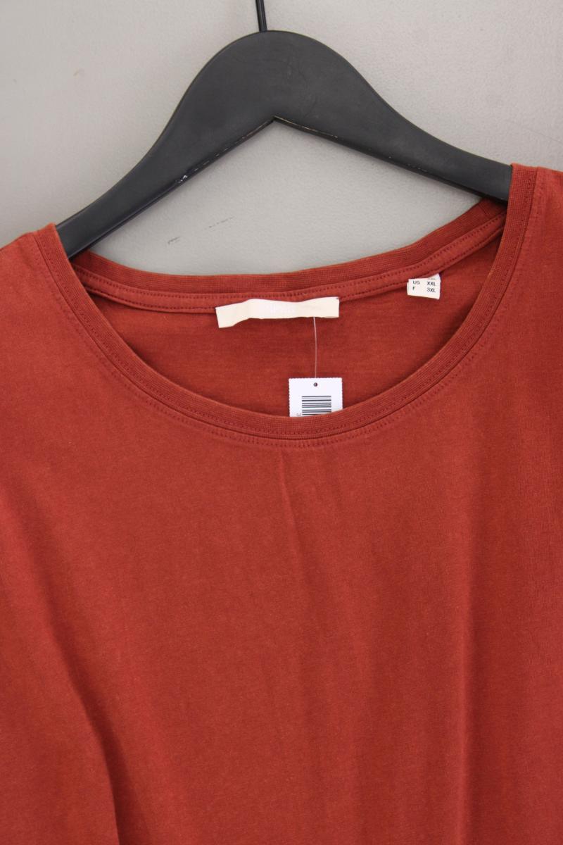 Esprit Cropped Shirt Gr. XXL Kurzarm orange aus Baumwolle