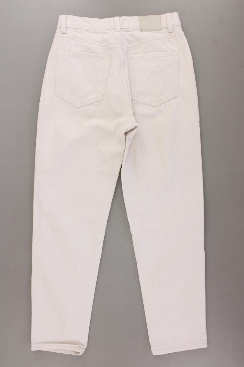 Pull&Bear Mom Jeans Gr. 36 creme aus Baumwolle