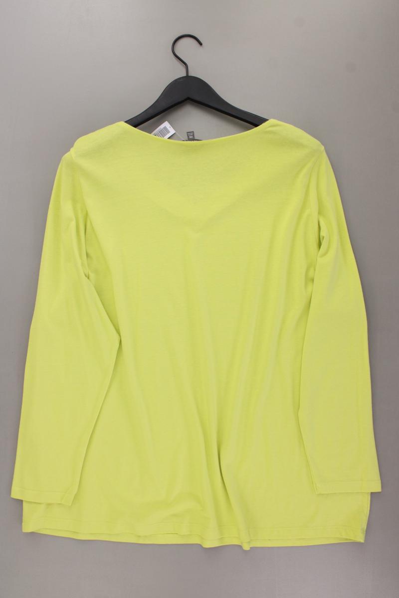 Gina Laura Shirt mit V-Ausschnitt Gr. XXL Langarm grün aus Baumwolle