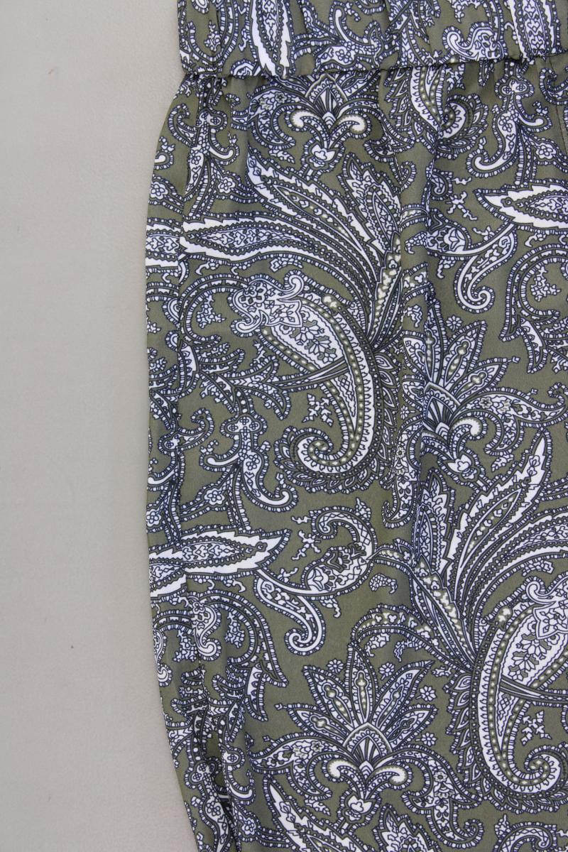 Jette Stretchhose Gr. 44 mit Paisleymuster olivgrün aus Polyester