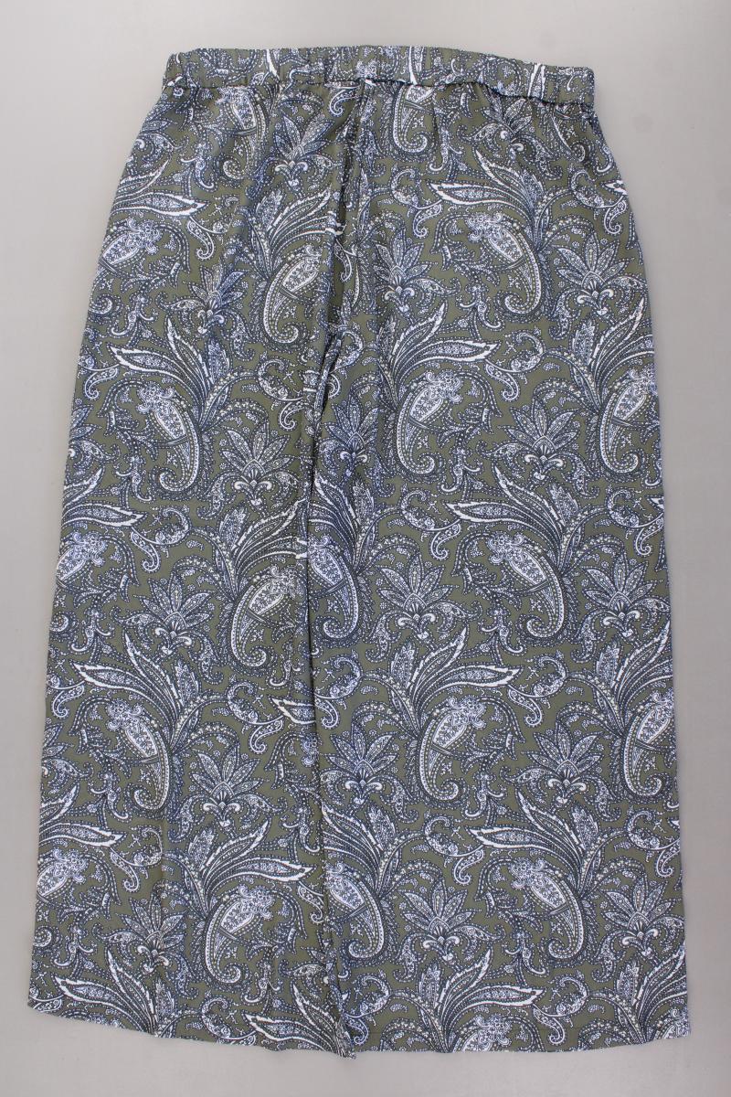 Jette Stretchhose Gr. 44 mit Paisleymuster olivgrün aus Polyester