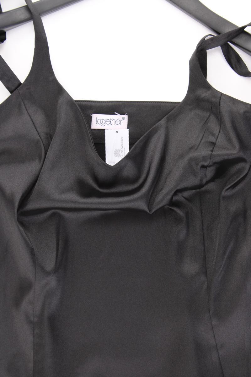 TOGETHER Vintage Satin Top Gr. 36 schwarz aus Polyester