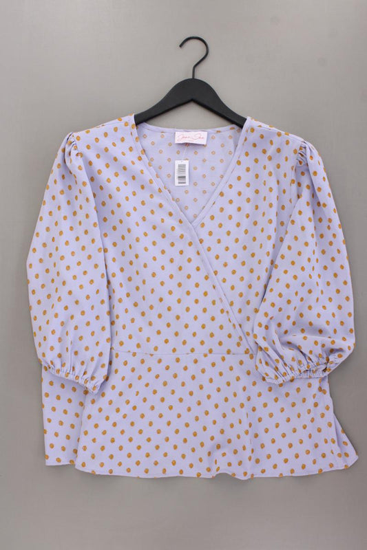 Jana Ina Fashion Classic Bluse Gr. 50 neuwertig 3/4 Ärmel lila aus Polyester