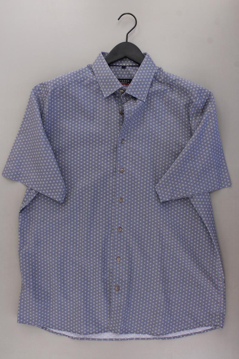 Eterna Kurzarmhemd für Herren Gr. Hemdgröße 43 neuwertig blau aus Baumwolle