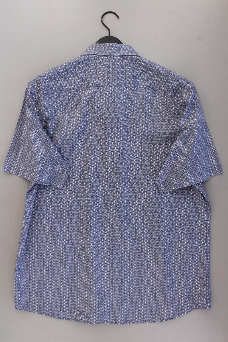 Eterna Kurzarmhemd für Herren Gr. Hemdgröße 43 neuwertig blau aus Baumwolle