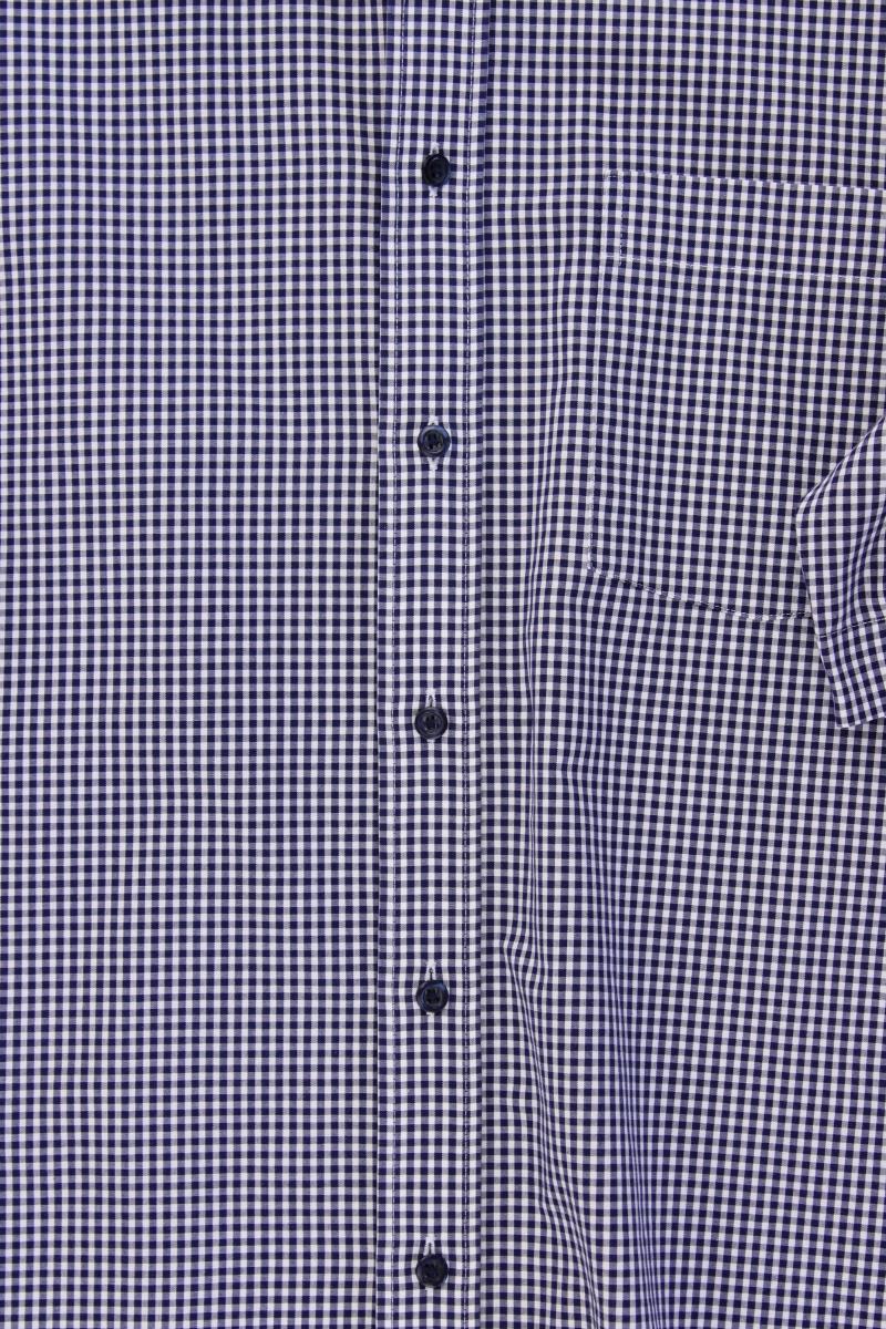 Eterna Karohemd für Herren Gr. Hemdgröße 43 kariert neuwertig Kurzarm blau