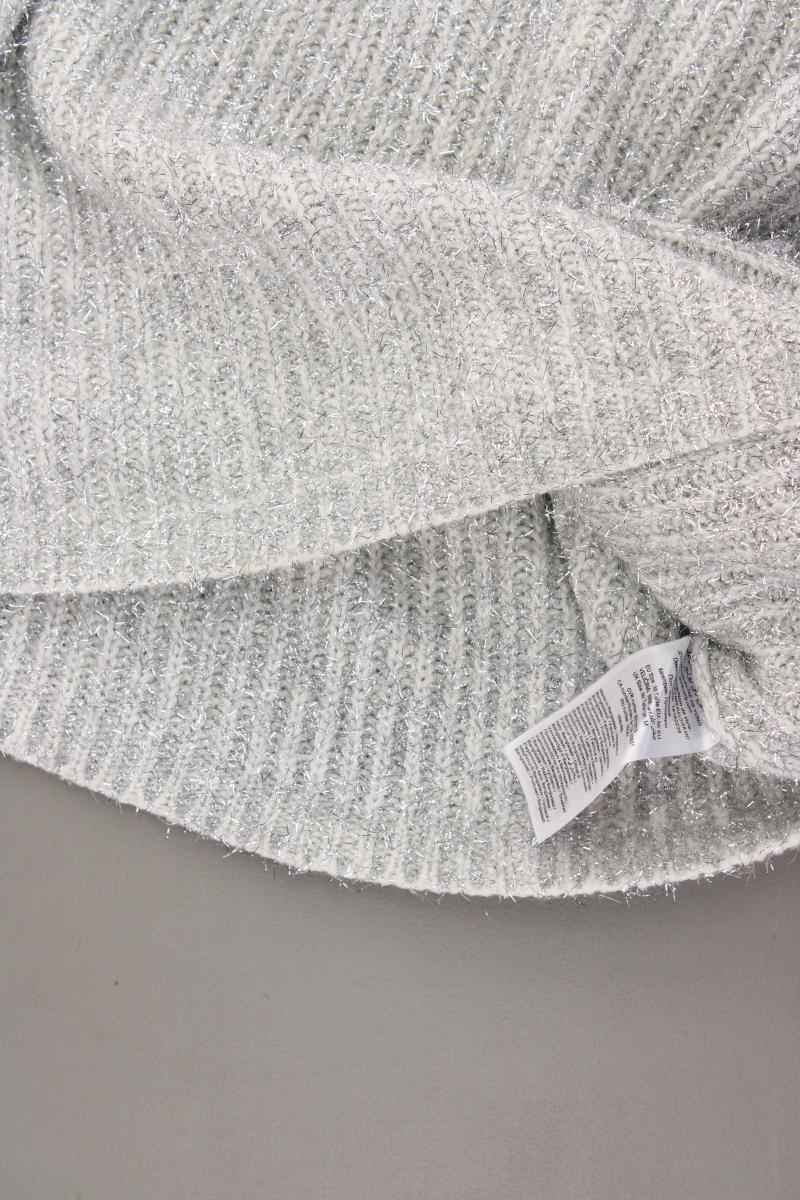 Jacqueline de Yong Grobstrickpullover Gr. M silber aus Polyacryl