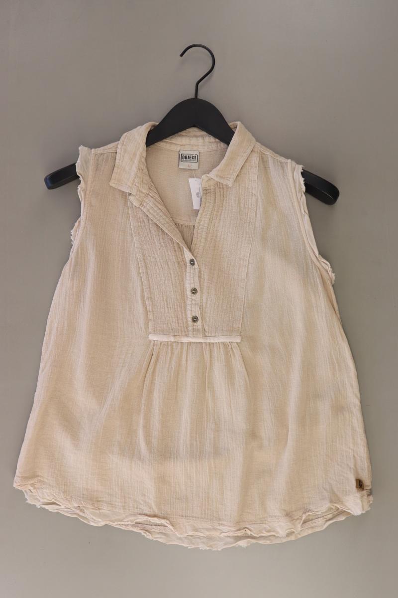 Object Ärmellose Bluse Gr. L creme