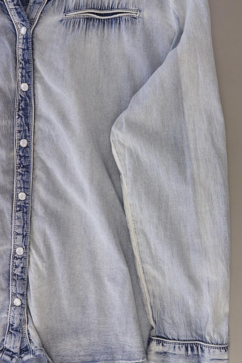 Violeta by Mango Jeansbluse Gr. XL Langarm blau