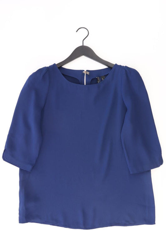 Mango Regular Bluse Gr. L 3/4 Ärmel blau aus Polyester