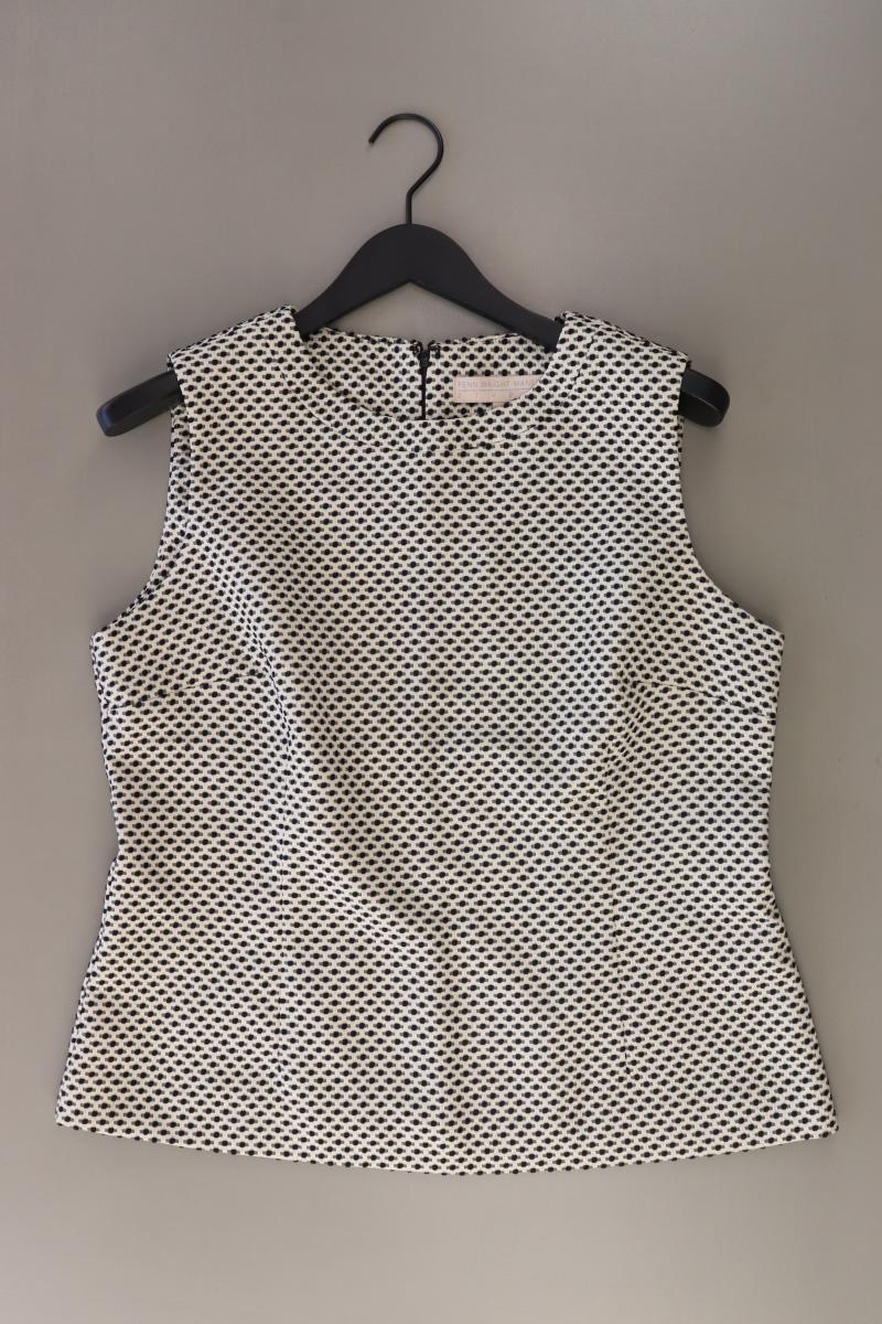 Fenn Wright Manson Studio Ärmellose Bluse Gr. XL gepunktet creme aus Polyester