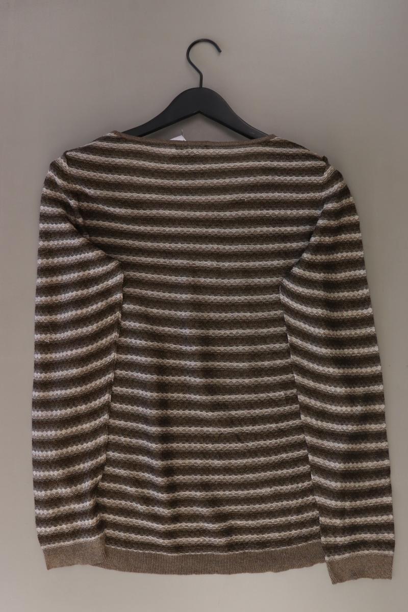 Mango Feinstrickpullover Gr. XL gestreift braun aus Viskose