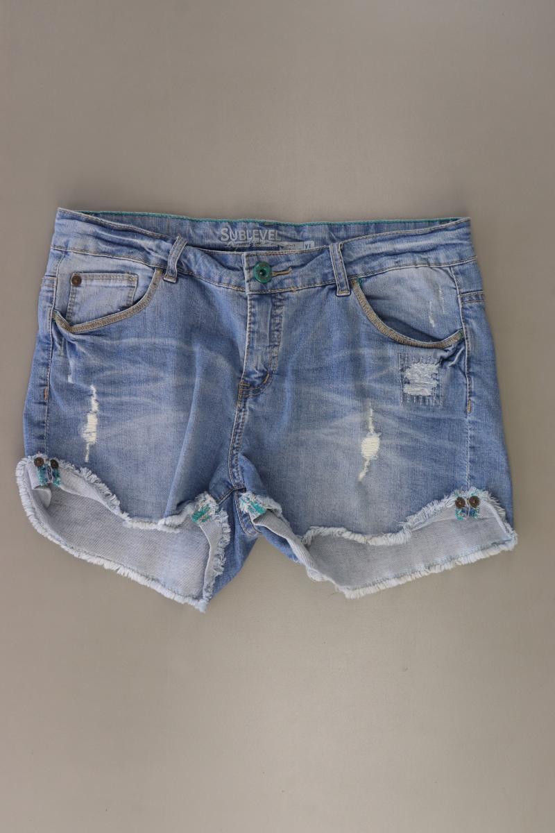 Sublevel Jeansshorts Gr. XL blau aus Baumwolle