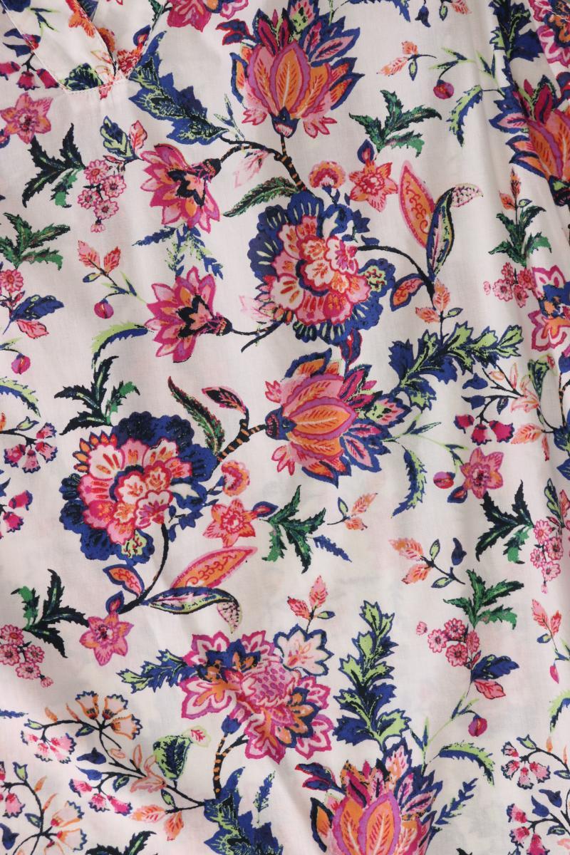 Street One Ärmellose Bluse Gr. 42 mit Blumenmuster mehrfarbig