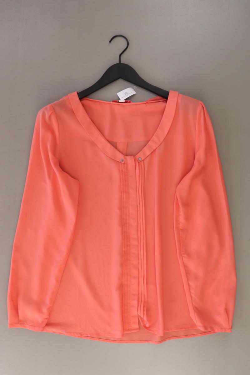 Esprit Chiffonbluse Gr. XL Langarm orange