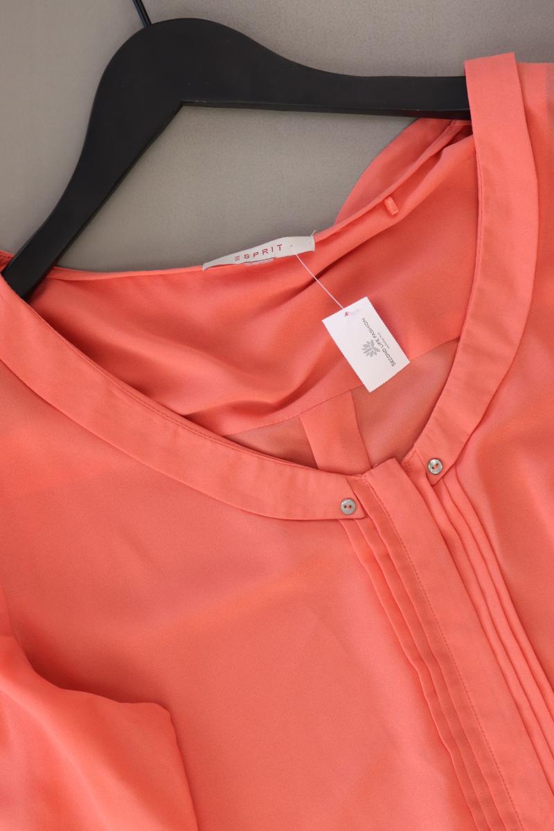 Esprit Chiffonbluse Gr. XL Langarm orange