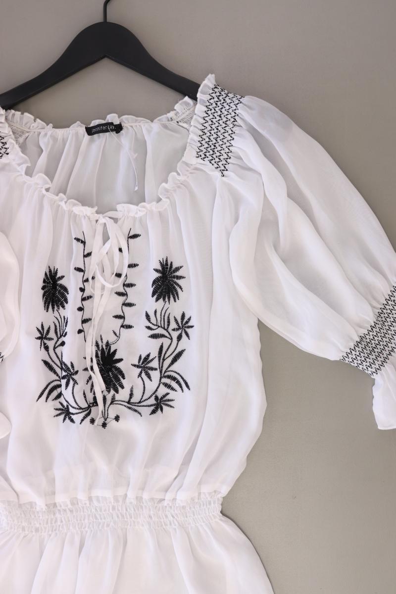 Jennifer Taylor Oversize-Bluse Gr. M 3/4 Ärmel weiß