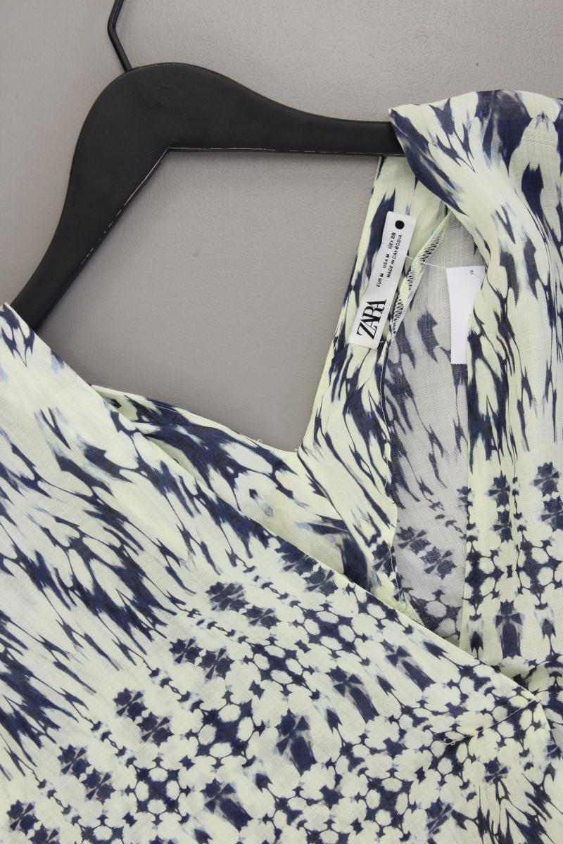 Zara Kurzarmkleid Gr. M mit Batikmuster grün