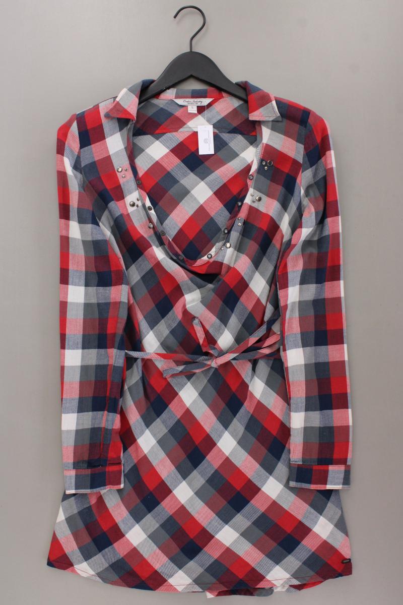 Cordon Industry Minikleid Gr. S kariert Langarm mit Nieten mehrfarbig