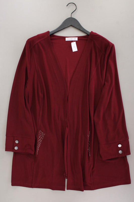 Couture Line Strickjacke Gr. 50 Langarm rot aus Polyester