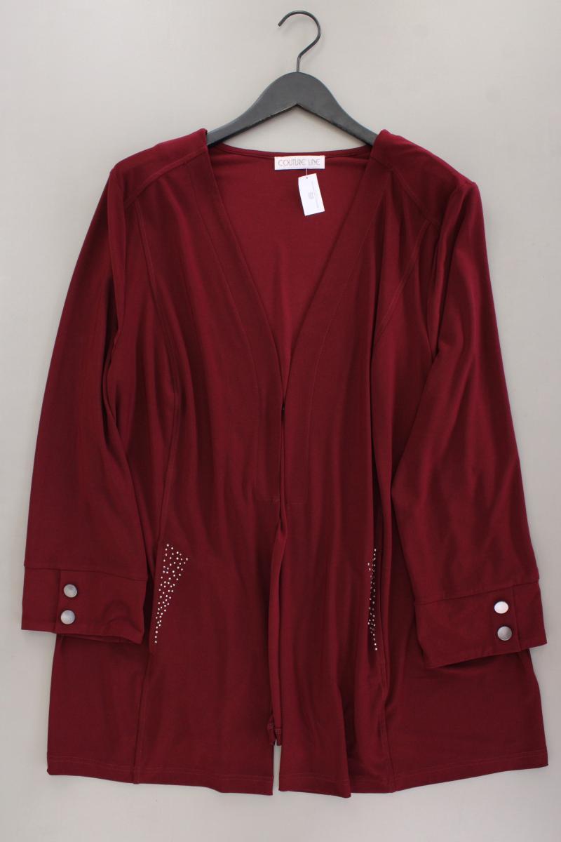 Couture Line Strickjacke Gr. 50 Langarm rot aus Polyester