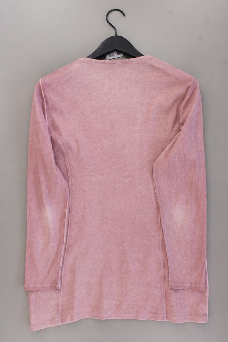 Cosima Longsleeve-Shirt Gr. 44 mit Blumenmuster Langarm rosa aus Baumwolle