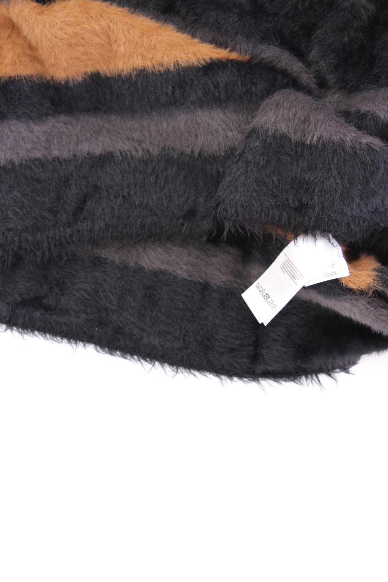 Le Comte Strickjacke Gr. 36 gestreift Kurzarm schwarz aus Polyamid